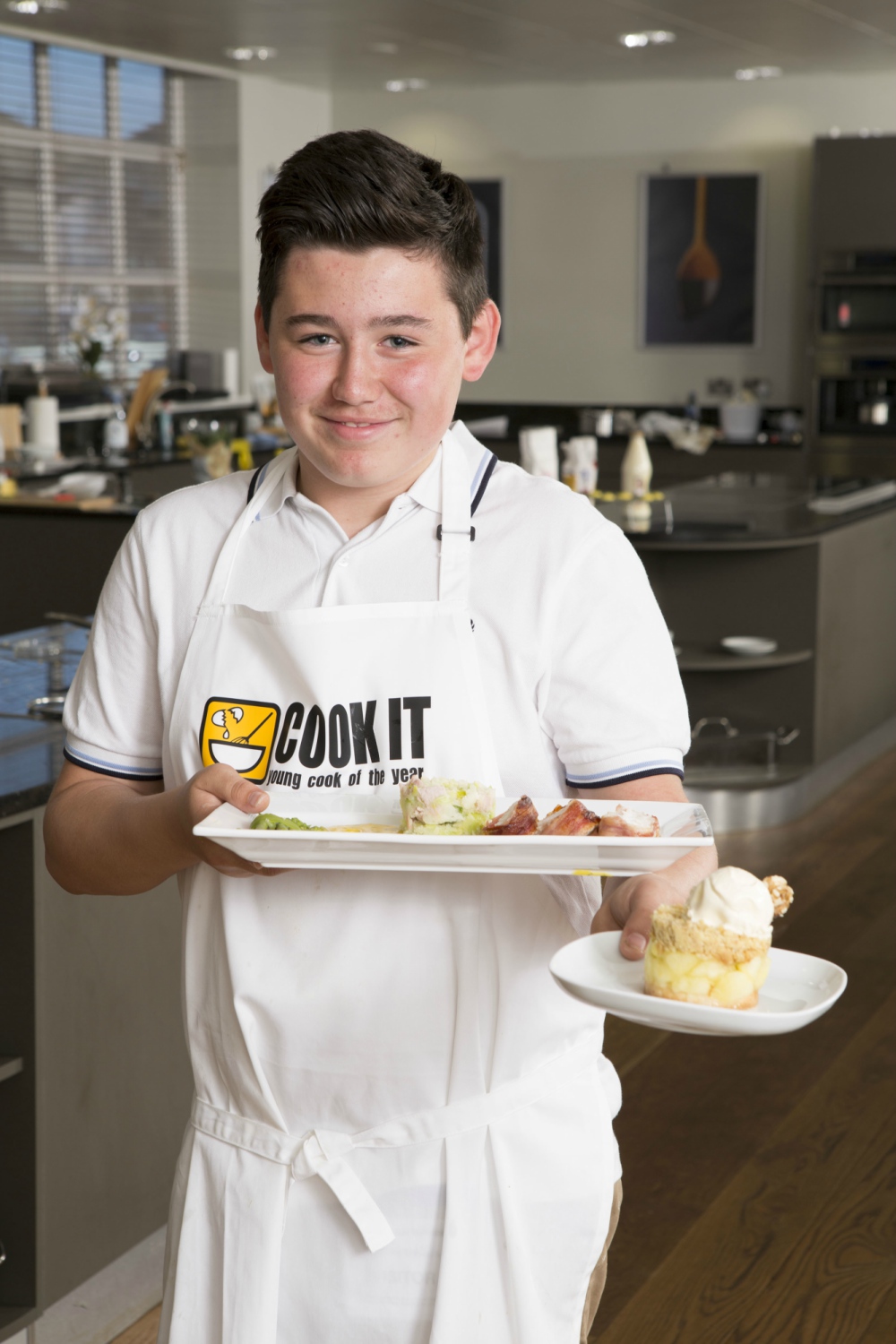 George Perry with his winning dishes